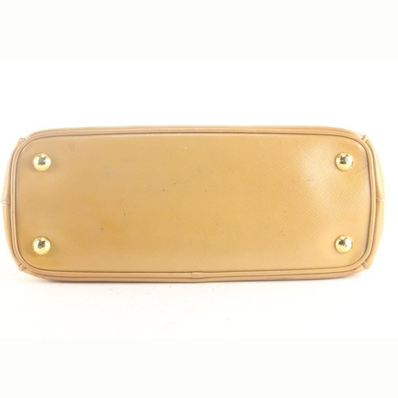 Prada Tan Brown Saffiano Leather Luxe Tote 2way with Strap 3PR831K - Picture 6 of 12